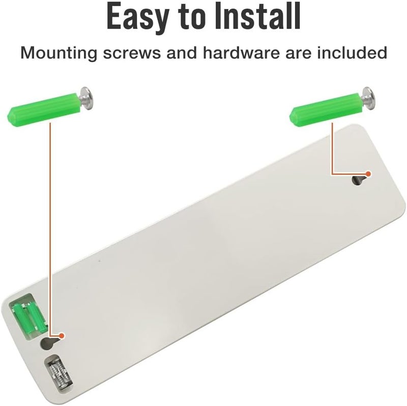 Japard Badge Rack Wall Mount 12 Card Holder to Keep Swipe Cards, Room VIP ID Lightweight Durable Plastic, Gray 12 Slots - Image 5